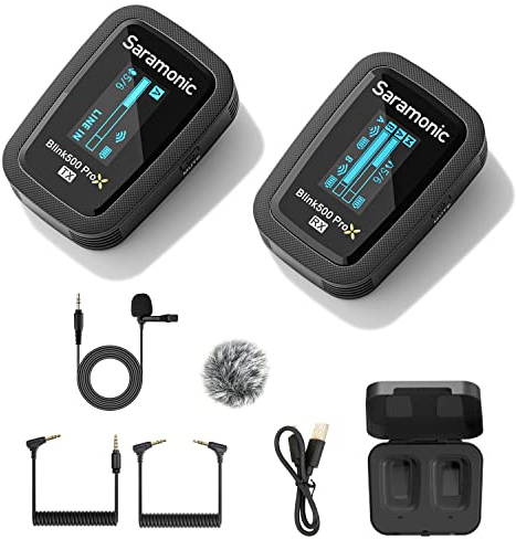 Saramonic Blink500 PROX B1 Wireless Lavalier Microphone for DSLR Camera Smartphones