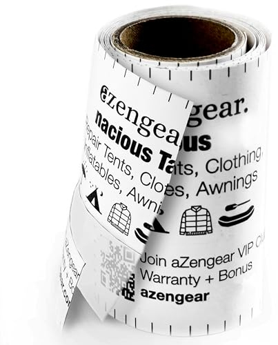 aZengear Clear Tenacious Waterproof Tape, Patch Repair Kit for Tents, Air Mattress Beds, Inflatable Pools, Fix Rips in PVC Awnings, RV, Bouncy Castle, Shoes, Down Jackets