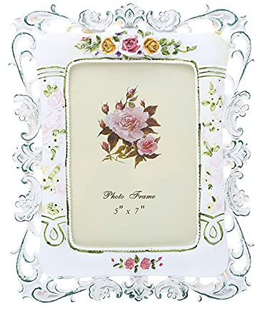 Fotorahmen/Bilderrahmen Gemaltes Harz Fotorahmen Home Decoration Bilderrahmen mit High-Definition-Glas-horizontal oder vertikal-für Schreibtisch oder Wand hängen Hochzeitsgeschenk Leerrahmen ( Size :
