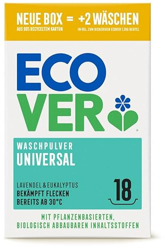 ECOVER: Universal - Waschpulver Konzentrat 1,35kg Lavendel & Eukalyptus (10)