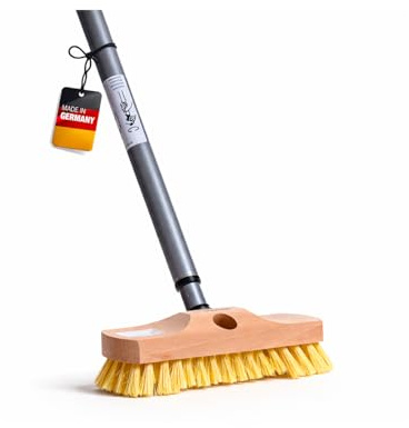 Allzweck Schrubber mit Bart und Teleskopstiel Stiel MyprenFibre Borsten