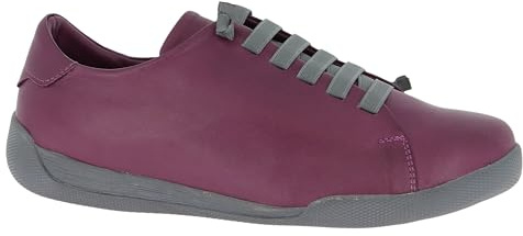 Andrea Conti Damen Sneaker, Pflaume/grau, 37 EU