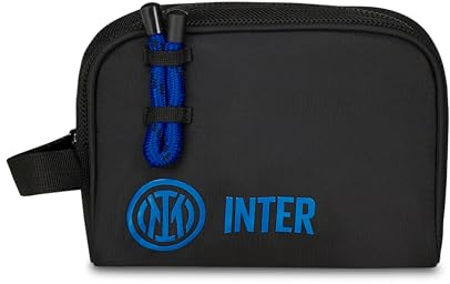Inter Pochette Ragazzi Seven, Nero Azzurra, Con Maniglia in Nastro, Organizer da Viaggio, Tempo Libero