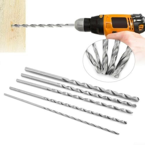 Long Reach Drill Bit, 200mm Length, 2 5mm Diameter, HSS for Wood Drilling (300mm-4.5)