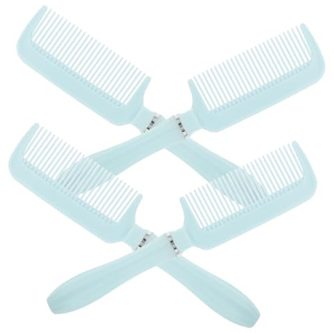 SKISUNO 4pcs Comb Curling Comb Long Wide for Women Flat Smoothing Brush Hair for Styling in Shower