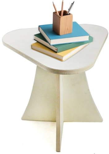 Generisch Holz Hocker Pflanzenständer, Moderner Deko Balkon Pflanzenständer Aus Holz, Massiver Starker Pflanztisch Topferhöhung für Wein Bücher Deko-Artikel Wohnaccessoire