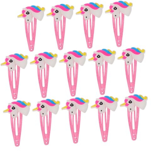 ERINGOGO 20 Stück Teiliges Einhorn Haarspangen Set für Mädchen Leichte Bunte Haarclips Niedliche Cartoon Haarschmuck für Alltag Party und Besondere Anlässe Vielseitig Kombinierbar