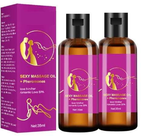Autmor Massageöl – Natürliches Trägeröl für Massagen & Ätherische Öle, Ideal für Paarmassagen – Vegan, Erotik & Entspannung, 2pcs
