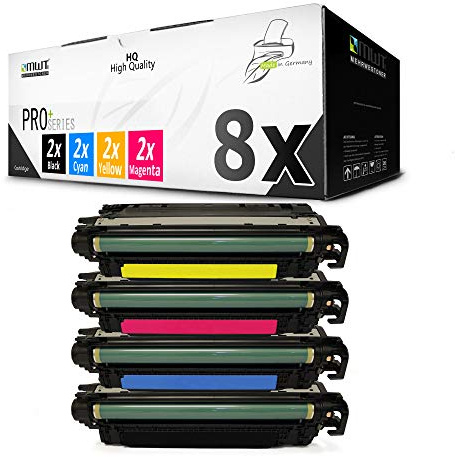 8X Kraft Office Supplies kompatibel Toner für HP Laserjet Pro 500 Color MFP M 570 dw DN ersetzt CE400A-03A 507A