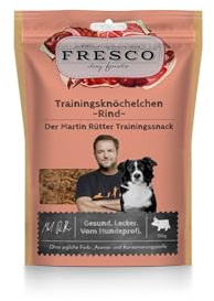 Fresco Dog Martin Rütter Trainingsknöchelchen Rind | 10 x 150 g | Ergänzungsfuttermittel für Hunde | Mit 92% Rind | Ohne künstliche Zusätze | Perfekt geeignet fürs Training