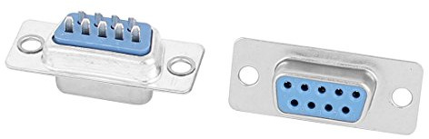 Ruilogod DB9 Adaptador de conector de cable VGA de 9 filas de 9 filas de 9 pines