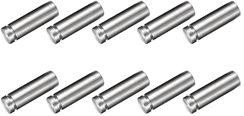 METALLIXITY 9 Stück Edelstahl Wand Schrauben Abstandshalter, 16x50mm Werbung Schrauben Schilderhalter Werbeschraube für Montieren und Befestigung Spiegel Acryl Poster Bilderrahmen