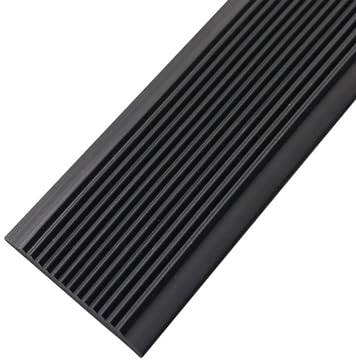 Elastischer Kantenschutz - Eckenschutz PVC Winkelprofil Kunststoff Treppenkantenprofil Kantenschutz Selbstklebend Flexible Gummistufen Geeignet für Außen- und Innentreppen. ( Color : Nero , Size : 5cm