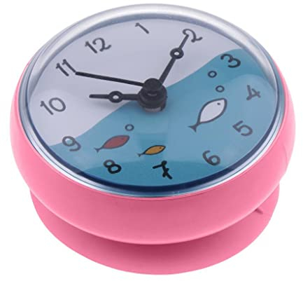 Sharplace Moderne Badezimmeruhr für Wandmontage, Wasserdicht, Zeitlose Eleganz, Geschenkidee