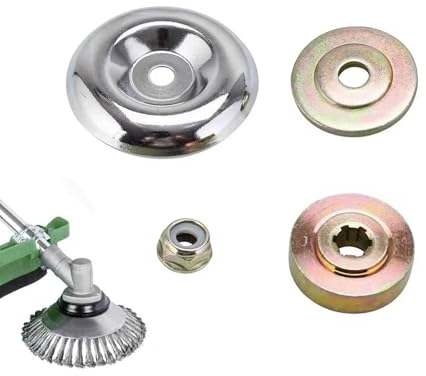 DHWEKU 4 Stück Ersatzteile für Motorsense Getriebe Ersatz-Metallgetriebe-Mutter-Befestigungsset Gartenmaschine Rasenmäher Klingenadapter Kit für Rasenmäher Trimmer Freischneider