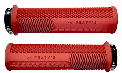 Peaty's Monarch Grips – Rennkontrolle, langlebig, ergonomische Fingerstangen, Komfort-Daumenpolster, ganztägiges Reiten, Allwetter & Gelände, MTB Enduro Downhill E-Bike