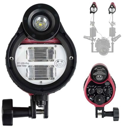 SeaFrogs ST100 sous-Marin Stroboscope étanche de l'appareil Photo étanche de la Photo pour Les mères Marins sous-Marin, supporte la Prise à 5 Broches ou la Connexion par câble Optique