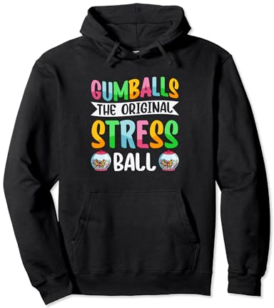 Gumballs Original Stress Balls Candy Vending Machine Gumball Pullover Hoodie