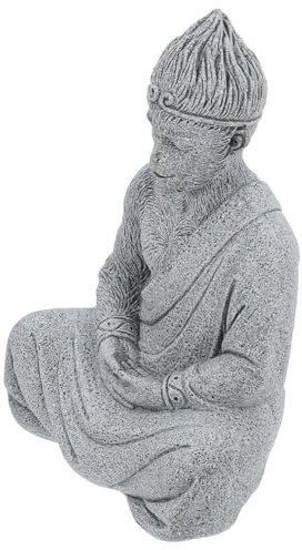 Happyyami Mini Figurine Bouddha Poudre De Pierre pour Décoration De Jardin Et Aquariums Statue Compacte pour Aménagement Paysager Et Intérieur