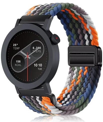 PaceBid 22mm Nylon Straps for CMF by Nothing Watch 3 Pro, Men and Women Sport Braided Magnetic Replacement Watch Band for CMF by Nothing Watch Pro 2/3 - Colorful