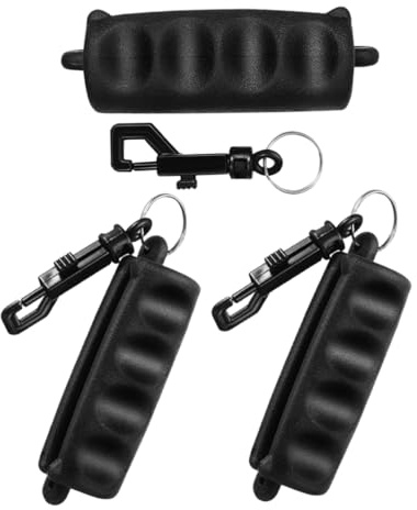 Happyyami Extractor de Flechas de Goma Diseño Versátil Práctica con Llavero Negro y Accesorios de Arco y Diana Paquete de 3 Unidades