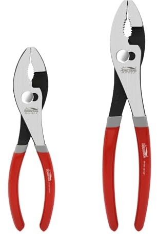 HOUSERAN Lot de 2 pinces à joint coulissant de 20,3 cm et 25,4 cm, petite pince avec poignée antidérapante, en acier à haute teneur en carbone, pince à poignée de 20,3 cm pour serrer, desserrer et