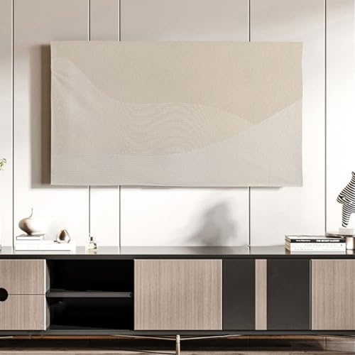Couverture de télévision artistique à motifs géométriques, couverture de télévision murale LCD LED intérieure et extérieure, housse de protection étanche et protection solaire for écran(B,40in)