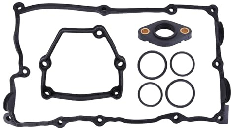 ISAKEN Ventildeckeldichtung Satz Zylinderkopfhaube Dichtungssatz Ventildeckel Dichtung Ventil für 1er E87 3er E46 E90 5er E60 X3 E83 Z4 E85 Motorventildeckeldichtung 11120032224, 11377502022