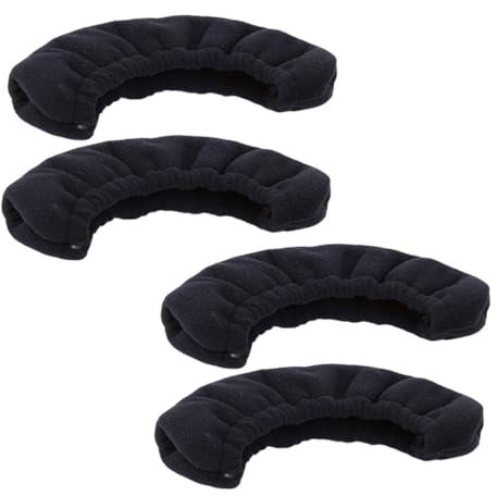 Milisten 2 Paare Skate-Schutz Wachen Wachen Harte Wachen Skate-Zubehör Eishockey Klingen Schutz Eislaufschuhe Schutz Schuhschützer Schlittschuhschoner zum Schlittschuhlaufen Flanell Black
