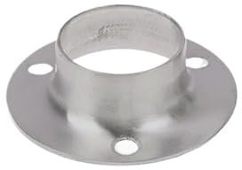SQIANKUN Flansch 2 STÜCKE Edelstahl 19-32mm Dia Unterstützung Flansch Sitz for Kleiderschrank Hängen Schiene Stange Pole Buchse Ende Halter Rohr Flansch(03)