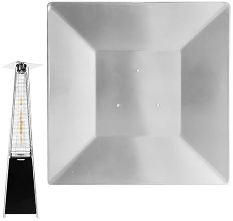 Réflecteur De Chaleur Pour Chauffage De Patio | Bouclier De Réflecteur De Chauffage Pyramide Universel | Top De Remplacement Des Radiateurs Extérieurs Carrés Pour Verre, Tube, Éviter Le Port, Pliage,