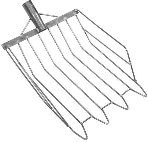 ORFOFE Large Metal Corn Shovel for Gardening Durable Coal Briquette Scoop with Handle Multi Functional Garden Tool for Soil Moving Planting and Weeding