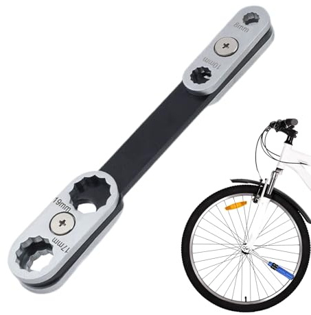 Generisch 8 in 1 Wrench, Multifunctional Adjustable Key Tool, 360 Degree Rotating Household Car Tool for Motorcycle, Bicycle, Bathroom, Kitchen