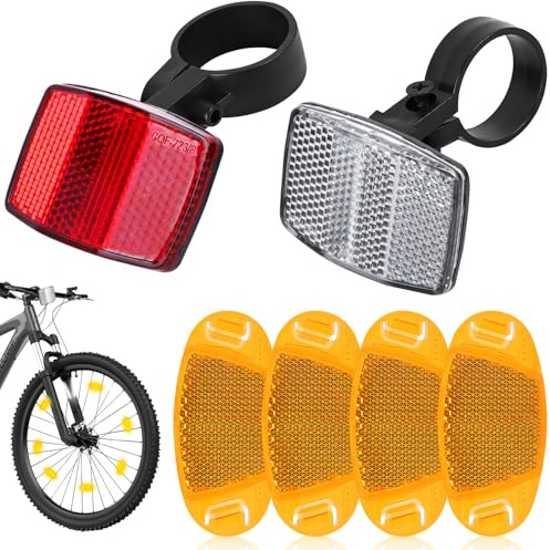YIYICO BSTDAYEVER Speichenreflektoren Fahrrad Reflektoren Speichen Katzenaugen Fahrrad 20stk Rückstrahler Fahrräder Fahrradreflektoren Set Vorne Hinten für Rennrad MTB Trekking Bike Kinder Fahrräder
