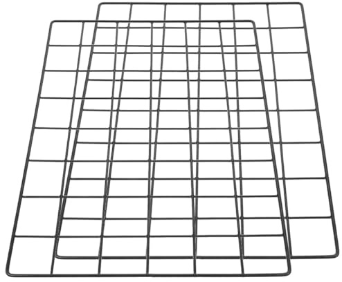 Toyvian 2 Piezas Paneles de Rejilla Metálica Decorativa de Pared Soporte Creativo para Fotos y Almacenamiento Estilo Nórdico para Hogar Oficina y Dormitorio