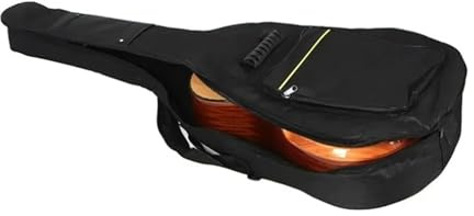 NDSJAIE Universal gitarrväska vattentät väska för gitarr, dubbel axelrem, vadderad, svart, för klassiska instrument