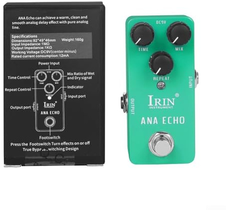 IRIN Gitarren-Effektpedal mit mehreren Effekten einschließlich Wah Distortion Overdrive Delay Reverb und Kompressor für kreatives Spielen (RS10 Grün)