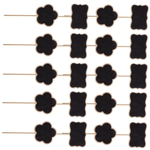HEANUJJ Garden Labels 20 Pezzi in Legno con Forma a per Vasi e Segnalazione di Piante e Fiori