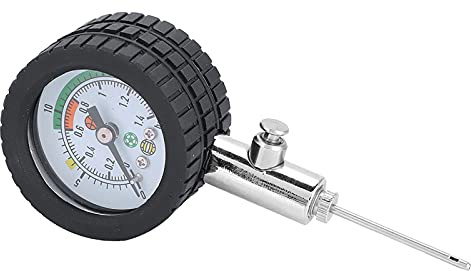 Edelstahl Ballpumpe mit Manometer f¨¹r Fu?ball Basketball Volleyball - Robuste Luftpumpe mit Luftdruckmesser f¨¹r alle Sportb?lle, Handpumpe mit Druckanzeige