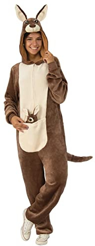 Rubie's hoppande känguru bekväma kläder vuxendräkt - multi - Large-X-Large