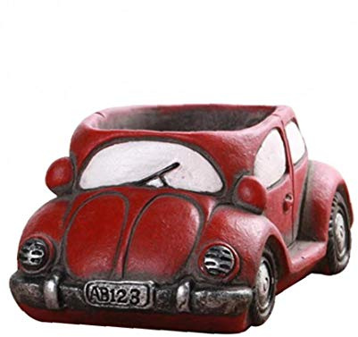 Angoter Las Plantas suculentas Coche Tiesto Micro Paisaje Macetas Bonsai jardinería Escritorio Rojos del Regalo