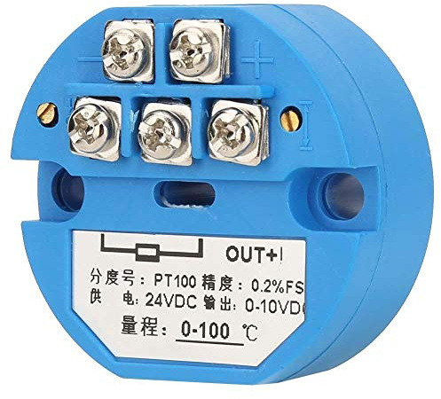 KSTE Temperatur Messumformer, -50~400 Grad PT100 Temperatur Transmitter DC24V Ausgang 0-10V Sensor isoliertes Detektormodul
