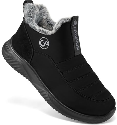 Alicegana Womens Snow Boots Winter: Warm Fur Lined Ankle Booties Waterproof Non Slip Snow Shoes for Outdoor Walking