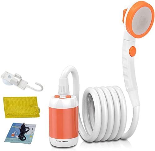 Laserbeak Tragbare Dusche Camping Reisedusche Elektrische Mobile Duschen Portable Außenduschen (Orange)