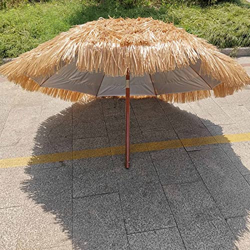 Parasol, Parapluie De Jardin De Paille, Parasol De Table De Marché for Restaurant Extérieur, Café, Piscine, Bar, Terrasse (Color : Khaki)