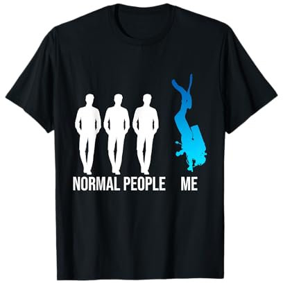 Normal People Me Scuba Diver Unterwasser-Apnoe-Taucher Schnorchel T-Shirt