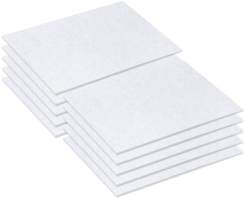 McFilter | 10 Universal Motorfilter | ca. 20x14cm | Luftfilter | Mikrofilter | Abluftfilter | Filtermatte | Microfilter | Staubsaugerfilter Filter zuschneidbar | weiß