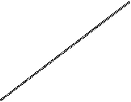 ZYWUOY 200 mm extra lange Hochgeschwindigkeitsstahl-HSS-Bohrer für Metallbohrungen, 2–10 mm