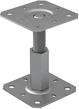 Robuste verzinkte verstellbare Pfosten-Stütze für Pergola, Terrassenpavillon, 100 - 150 mm, 130 mm x 130 mm