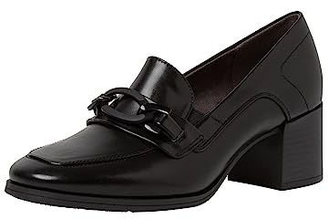 Jana Trotteur da Donna con Tacco a Blocco Vegani, Nero (Black), 38 EU